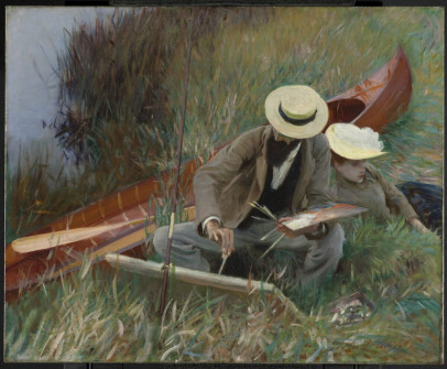 John Singer Sargent, Paul Helleu Sketching With His Wife, 1889