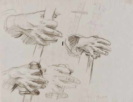 John Singer Sargent, The Hand of the Soldier Clutching the Bayonet. Sketch for “Death and Victory”, 1922