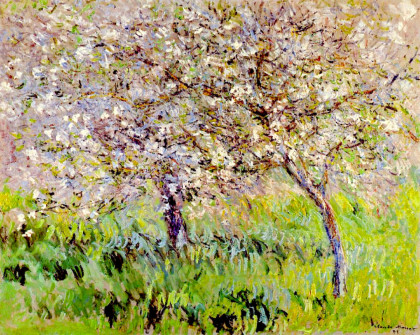 Claude Monet, Apple Trees in Blossom at Giverny, 1900
