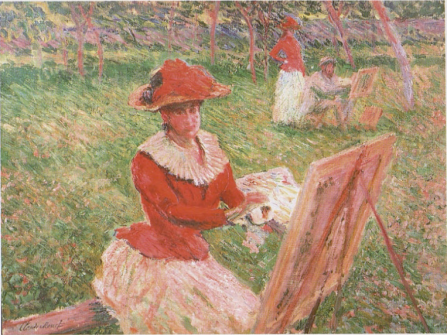 Claude Monet, Blanche Hoschedé painting, 1892