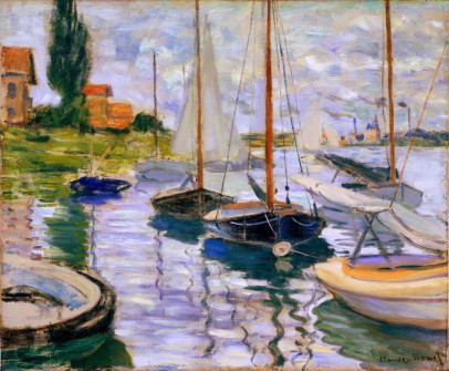 Claude Monet, Boats on the Seine at Le Petit-Gennevilliers, 1872