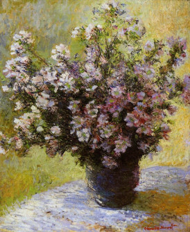 Claude Monet, Bouquet of Mallows, 1880