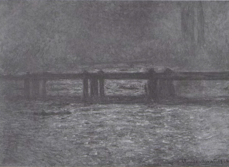 Claude Monet, Charing Cross Bridge, Evening Effect, 1899-1901