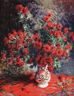 Claude Monet, Chrysanthèmes Rouges, 1881