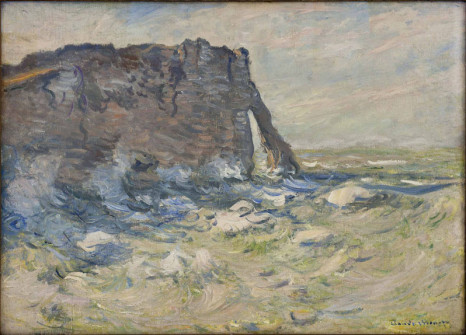Claude Monet, Cliff and Porte D’Aval in Stormy Weather, 1883