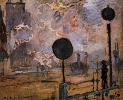 Claude Monet, Exterior View of the Saint-Lazare Station, 1877