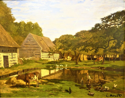 Claude Monet, Farmyard in Normandy, 1863