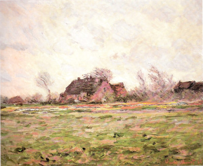 Claude Monet, Field of Tulips Near Leyden, 1886