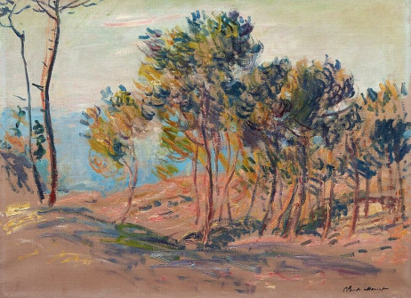 Claude Monet, Fir Trees at Varengeville, 1882