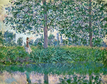 Claude Monet, Fisherwoman with a Line on the Banks of the Epte, 1887