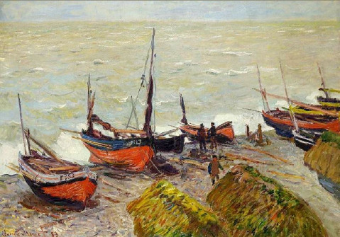 Claude Monet, Fishing Boats, 1883
