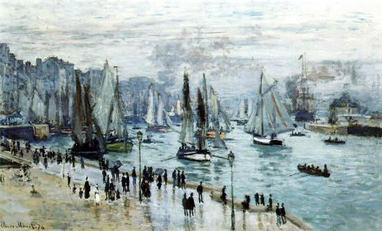 Claude Monet, Fishing Boats Leaving the Port of Le Havre, 1874