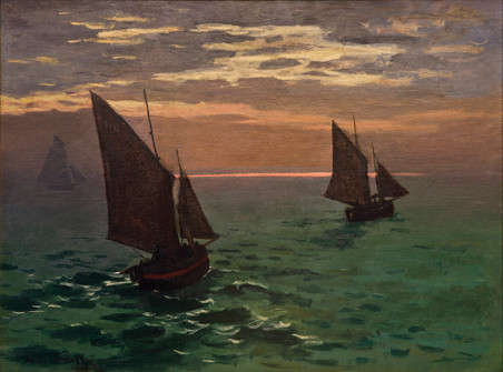 Claude Monet, Fishing Boats at Sea, 1868-69