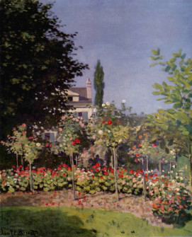 Claude Monet, Garden in Flower, 1866