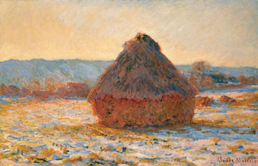 Claude Monet, Grainstack in the Sunlight, Snow Effect, 1891