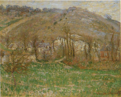 Claude Monet, Hamlet of Falaise, Winter Countryside, 1885