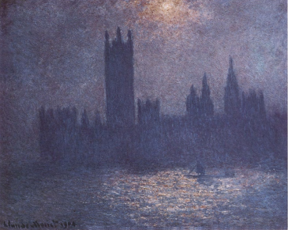 Claude Monet, Houses of Parliament, Effect of Sunlight in the Fog, 1900-01