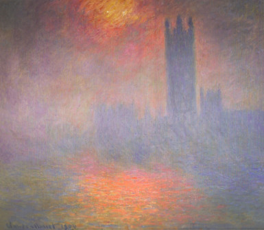 Claude Monet, Houses of Parliament, Effect of Sunlight in the Fog, 1904