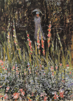 Claude Monet, In the Garden, Gladioli, 1876