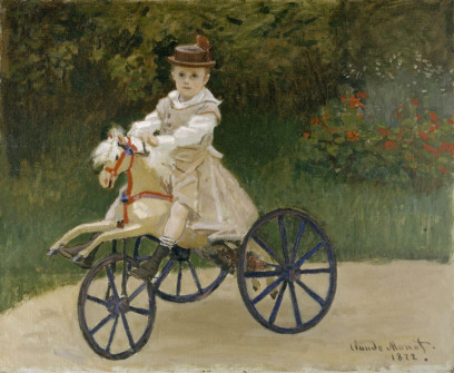 Claude Monet, Jean Monet on His Horse Tricycle, 1872