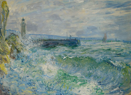 Claude Monet, Jetty at Fecamp in Bad Weather, 1881