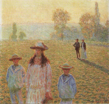Claude Monet, Landscape With Figures, Giverny, Figures in Sunshine, 1888
