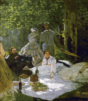 Claude Monet, Le Déjeuner Sur L’Herbe - Right Panel, 1865-66