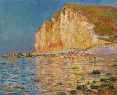 Claude Monet, Low Tide at Les Petites-Dalles, 1884