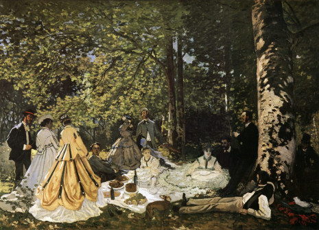 Claude Monet, Luncheon on the Grass (Study), 1865