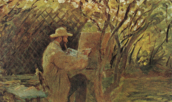 Claude Monet, Manet Painting in Monet’s Garden in Argenteuil, 1874