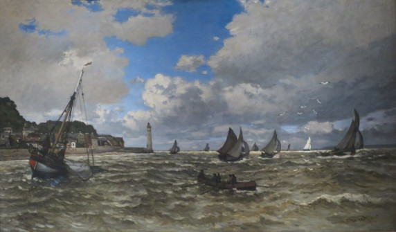 Claude Monet, Mouth of the Seine at Honfleur, 1865