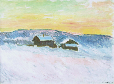 Claude Monet, Norwegian Landscape, Blue Houses, 1895