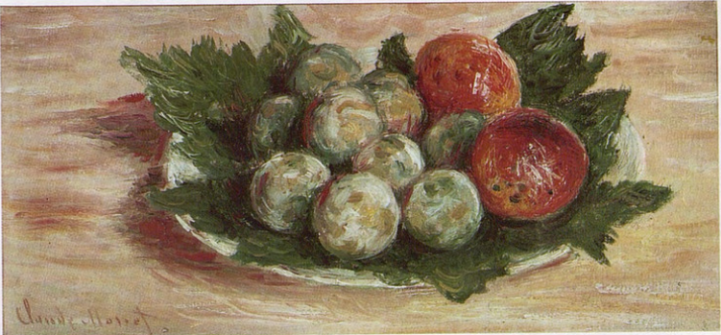 Claude Monet, Plums and Apricots, 1885