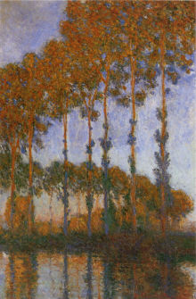Claude Monet, Poplars on the Banks of the River Epte, Effect of Sunset, 1891