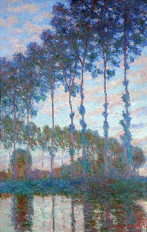 Claude Monet, Poplars on the Banks of the River Epte, Evening Effect, 1891
