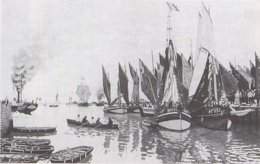Claude Monet, Port of Honfleur, 1866