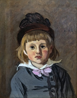 Claude Monet, Portrait of Jean Monet Wearing a Hat With a Pompom, 1869