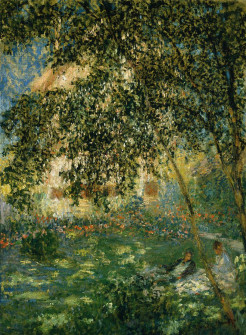 Claude Monet, Relaxing in the Garden, Argenteuil, 1876