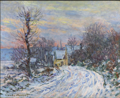 Claude Monet, Road to Giverny in Winter, 1885