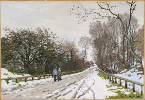 Claude Monet, Road to the Farm of Saint-Simeon, 1867