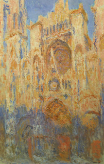 Claude Monet, Rouen Cathedral Portal, Sunlight, at the End of the Day, 1892