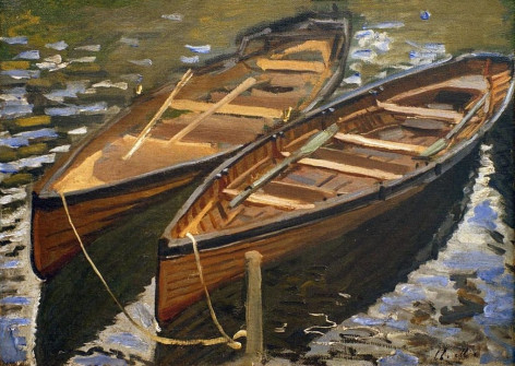 Claude Monet, Rowing Boats, 1869