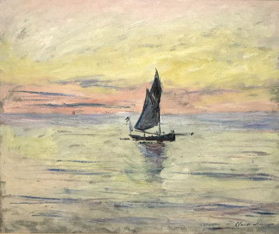 Claude Monet, Sailboat, Evening Effect, 1885