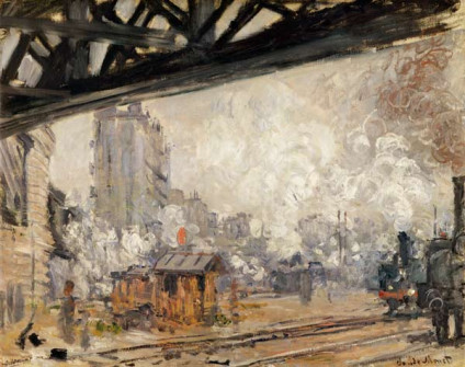 Claude Monet, Saint-Lazare Station, the Western Region Goods Sheds, 1877