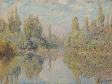 Claude Monet, Small Arm of the Seine at Vetheuil, 1878