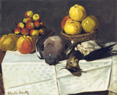 Claude Monet, Still Life With Birds and Fruit, 1867