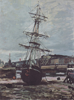 Claude Monet, Stranded Boat in Fécamp, 1868