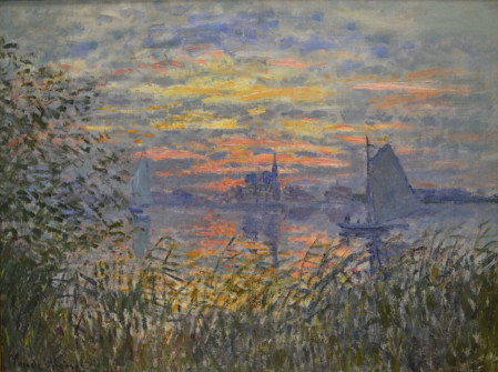 Claude Monet, Sunset on the Seine, 1874