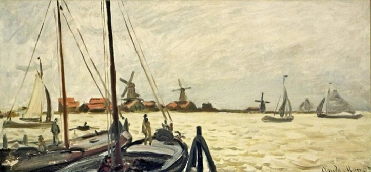 Claude Monet, The Banks of the Zaan, 1871