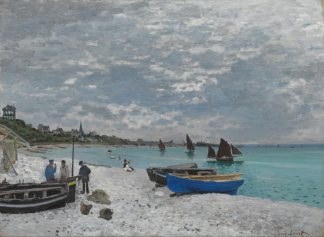 Claude Monet, The Beach at Sainte-Adresse, 1867